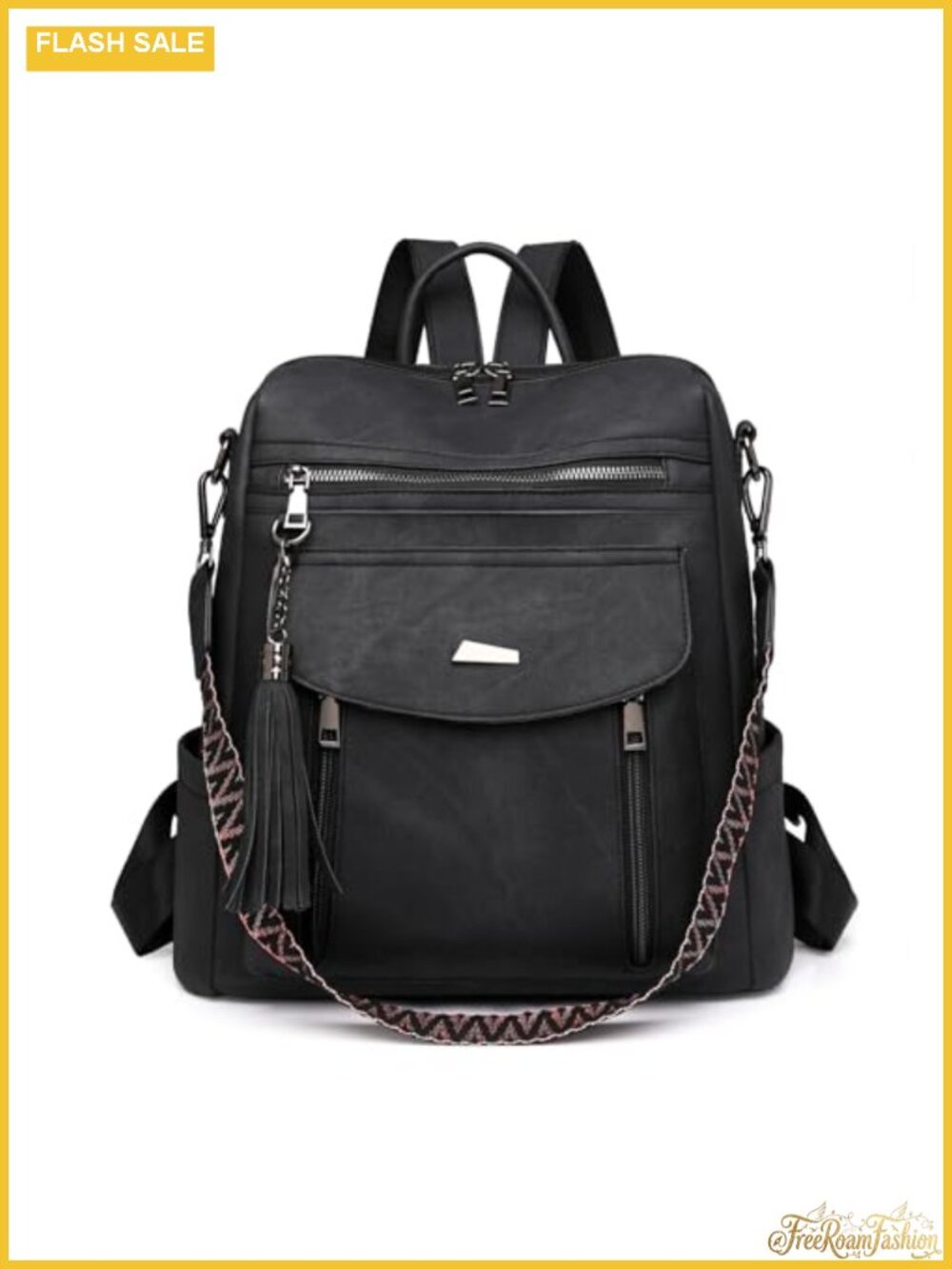 Women's PU Leather Fashion Backpack Purse Convertible Handbag Travel